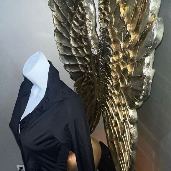 Sexy MistressRocks MARQUIS Black Long Sleeve Mini Dress - Picture 7 of 12